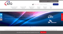 Desktop Screenshot of idquantique.com